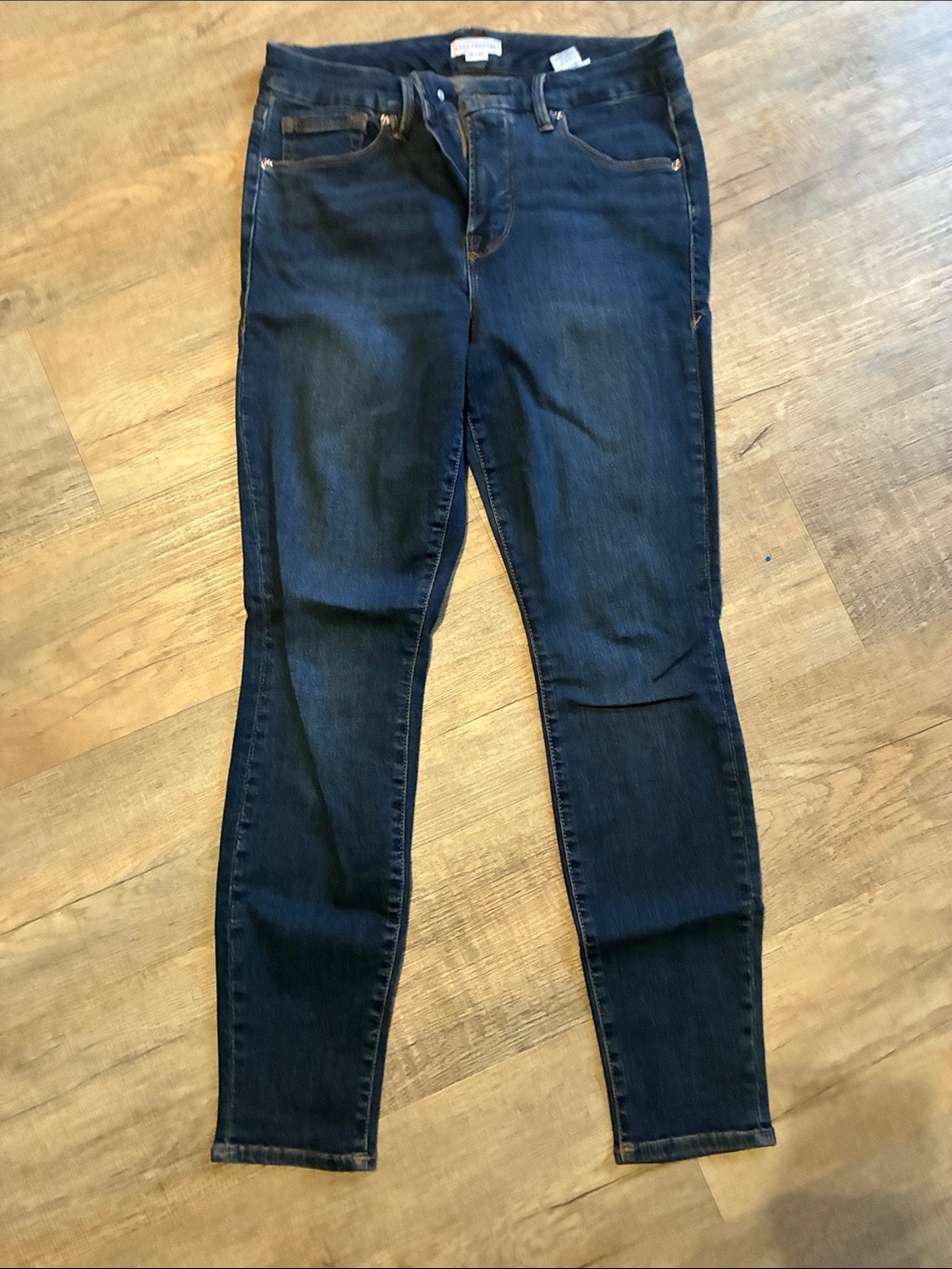 Good American Slim Fit Dark Blue Women’s Jeans